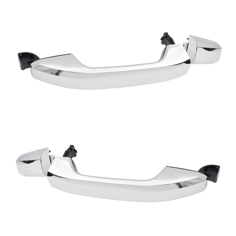 2014-2015 Chevy Silverado Triple Black Chrome plated 4 Door Handle Cover kit 14