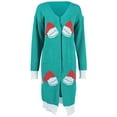 thumbnail image 2 of Women's Plus Size Long Sleeve Open Front Cardigans Soft Knit Ugly Christmas Sweater, 2 of 4