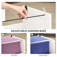thumbnail image 4 of 3-Drawer White MDF Filing Cabinet with Lock, Compact Office Storage Cabinet with Adjustable Rails for A4/Letter Files, Versatile Printer Stand for Home Office or Study Room, 4 of 7