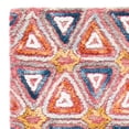 thumbnail image 2 of SAFAVIEH Trace Salazar Geometric Triangles Wool Runner Rug, Red/Navy, 2'3" x 8', 2 of 4