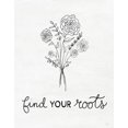 thumbnail image 2 of Carpentieri, Natalie 26x32 White Modern Wood Framed Museum Art Print Titled - Find Your Roots Sketch, 2 of 4