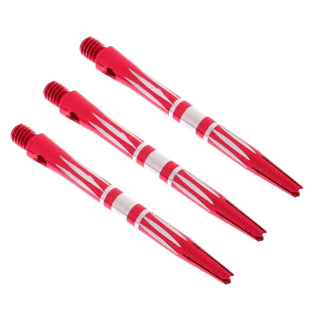3 Piezas Pro Thread Alloy Re-ranurado Dart Stems Ejes Rojo Sunnimix Flechas de dardos de aleación