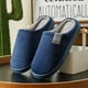 thumbnail image 4 of Zapatos De Algodn De Suela Suave Para Uso Domstico Con Aislamiento Trmico, Ideales Para El Cmodo Uso En Interiores Durante Los Meses Ms Fros, UKHBMC | 42, Navy, 4 of 6