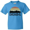 thumbnail image 3 of Inktastic Chicago Illinois Skyline Vintage Youth T-Shirt, 3 of 5