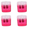 thumbnail image 1 of Compact Double Hole Colored Handheld Pencil Sharpeners for Students Children Adults Schools and Family Use 4PCS, 1 of 6