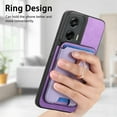 thumbnail image 6 of Allytech Motorola Moto G Play (2024) Case, Detachable Magnetic Wallet Case with Card Holder & Ring Stand, Support Car Mount, Premium PU Leather Shockproof Durable Protective Slim Case Cover - Purple, 6 of 10