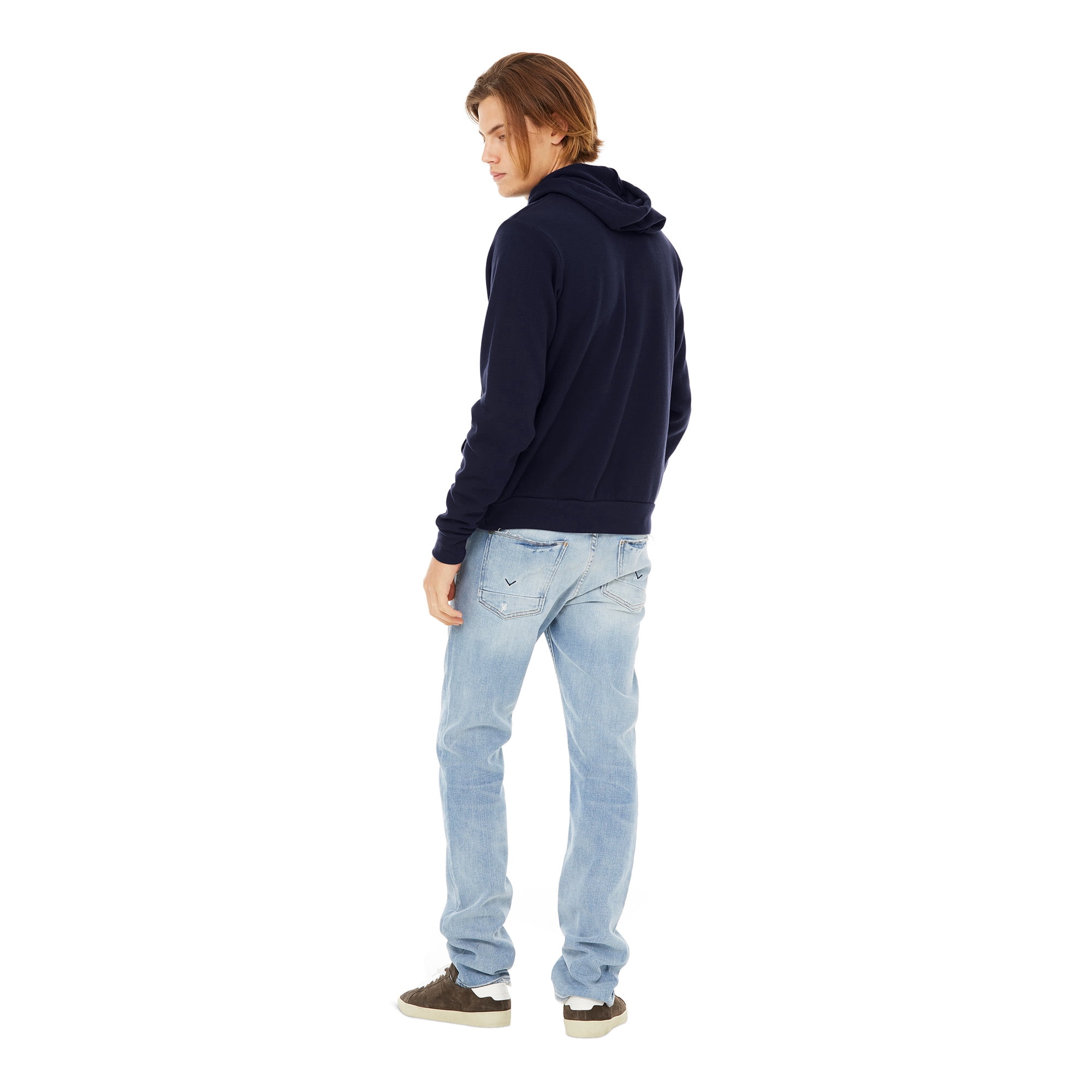 BELLA+CANVAS Adult Unisex Fleece Pullover Hoodie for Crafting, Navy, Medium