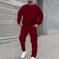 thumbnail image 2 of TIANZEN Men's Casual Solid Color Suit Set Comfortable Slim Fit And Pants Outfit For Business Wedding Party Formal Occasions Mens Homecoming Outfit Mens Dress Set, 2 of 7
