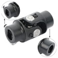 thumbnail image 3 of 3/4-36 Spline X 3/4" DD U-Joint Black Universal Steering Shaft For Chevy Ford VW, 3 of 8