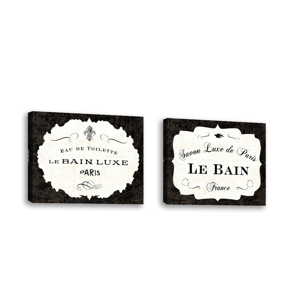 Set Of 2 Le Bain Luxe Ii Contemporary Fine Art Giclee On Canvas Set Of 2 Le Bain Luxe Ii Contemporary Fine Art Giclee On Canvas Gallery Wrap Wall Décor Painting 10 X 8 Inch Ready To Hang Com