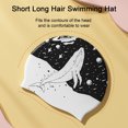 thumbnail image 2 of CSChome Chapeau de Natation Adulte Haute Élasticité Chapeau de Natation Confortable à Porter Imprimé Double Face Imperméable en Silicone Chapeau de Piscine, 2 of 6