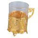 thumbnail image 3 of Jarra de cerveza de vidrio de aleación, taza de cerveza Matal, taza de whisky decorativa coleccionable, taza para beber para el día del padre, Navidad, cumpleaños, dorado (J18149), 3 of 5