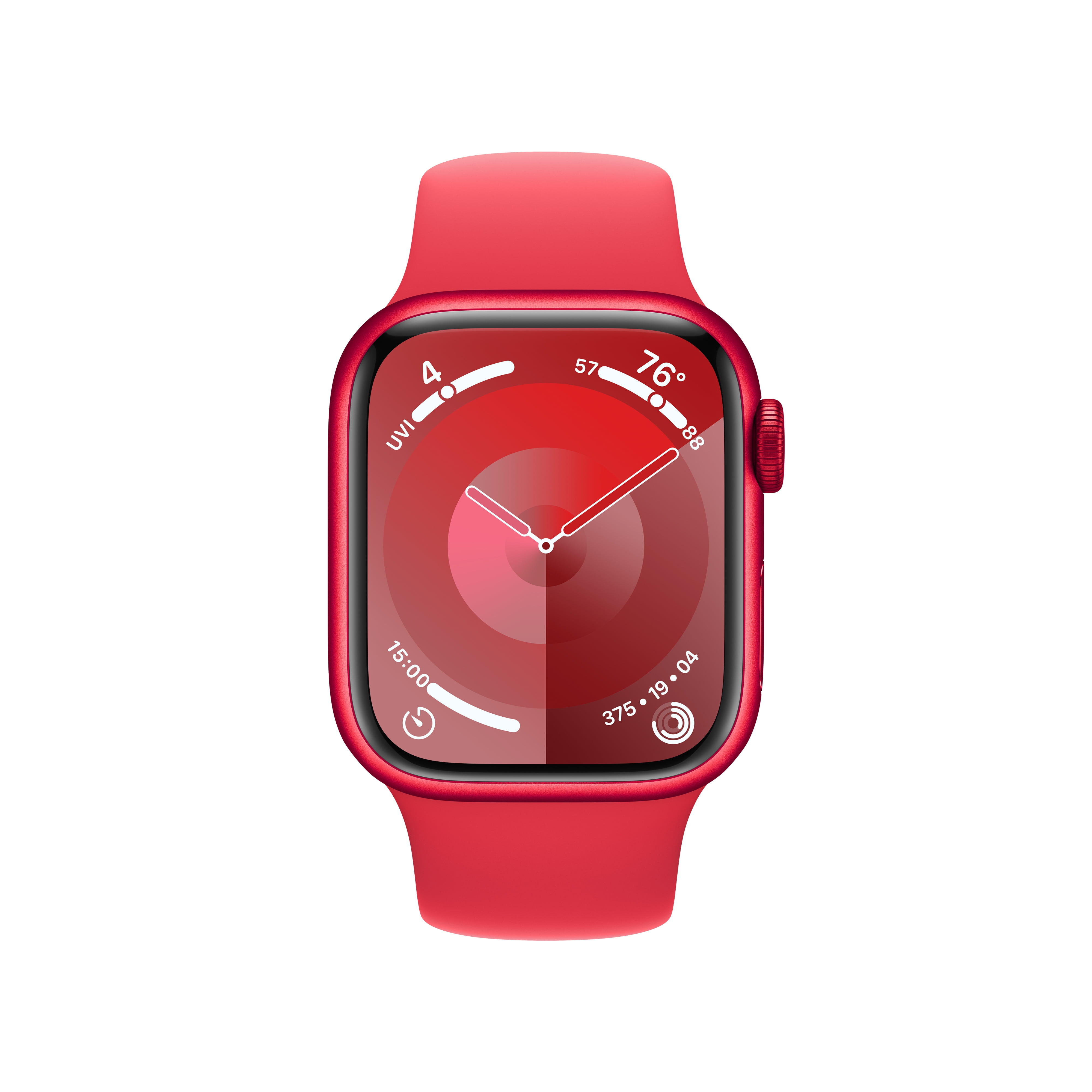 Apple Watch Series 9 [GPS + Cellular 41mm] Smartwatch with (PRODUCT)RED Aluminum Case and (PRODUCT)RED Sport Band - M/L. Fitness Tracker, ECG Apps, Always-On Retina Display, Water Resistant