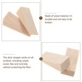 thumbnail image 3 of 5Pcs Door Stop Sturdy Wooden Door Stopper Practical Triangular Wedges Heavy Duty Door Wood Stopper Household Wedge Door Holder for Home Store Use Size, 3 of 4