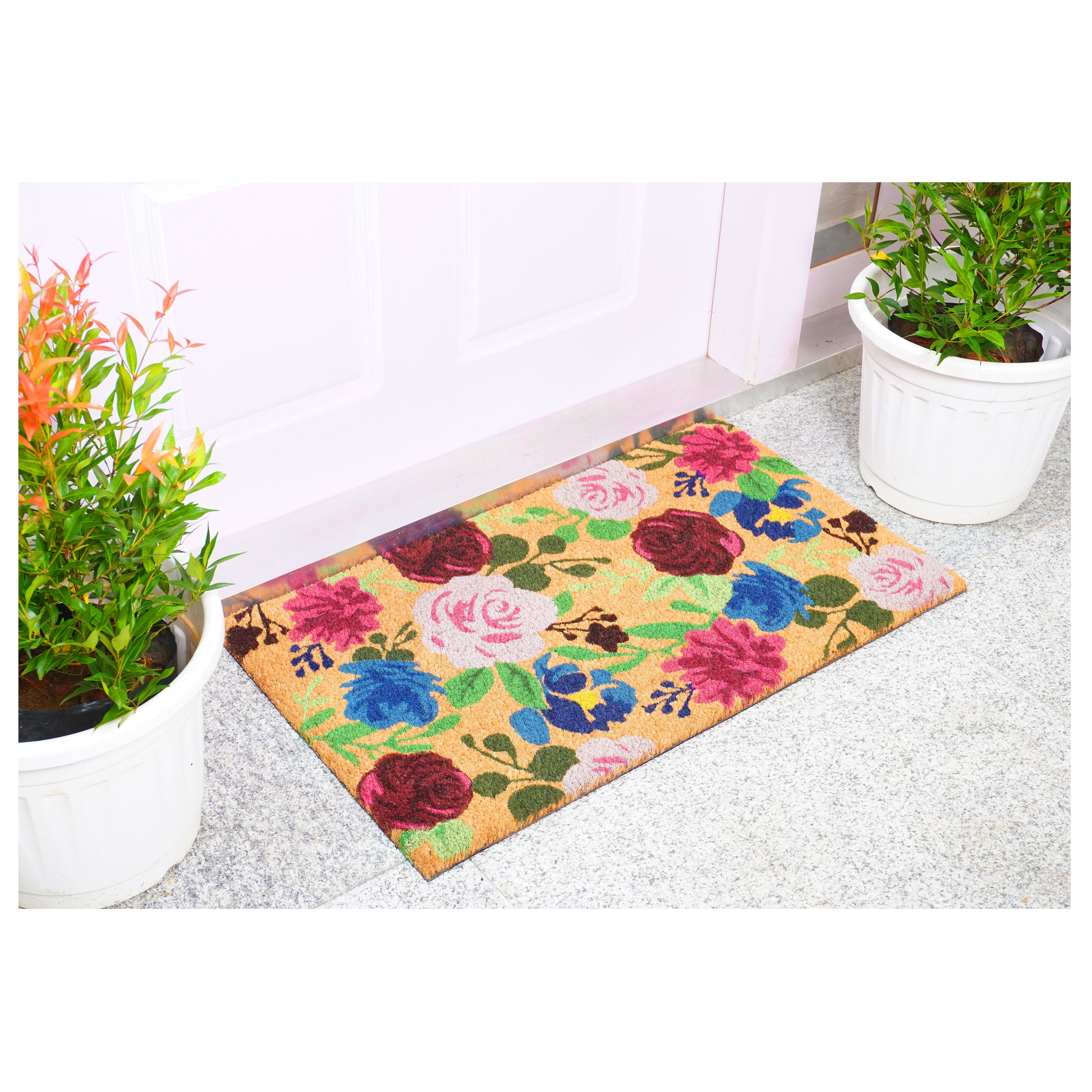 Calloway Mills 107342436  Boho Flowers Indoor/Outdoor Doormat 24" x 36"