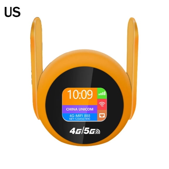 4G LTE Portable WiFi Router with Nano SIM Slot, Wireless Mobile Hotspot with RJ45 Port and Foldable Antenna