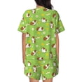 thumbnail image 3 of Kdxio Guinea Pigs Print Pajamas Sets for Women Short-Sleeved Pjs with Lounge Shorts Two Piece Sleepwear S-4XL, 3 of 8