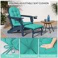 thumbnail image 6 of HONEY HOME Outdoor Adirondack Chair Cushions, 44x19x4 inch Waterproof Rocking Chair Cushion and 17x19 Ottoman Cushion for Patio, Garden, 6 of 7