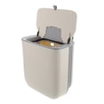 thumbnail image 1 of RENACLIPY Hanging Compost Bin Light Yellow Plastic for Home Use 1Pcs, 1 of 7
