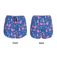 thumbnail image 3 of Yiaed Science Experiment Print Women's Running Shorts with Liner 3 Zipper Pockets Elastic Workout Athletic Gym Yoga Shorts-Medium, 3 of 7