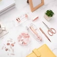 thumbnail image 3 of Liyamei Desk Acrylic Stapler Staple Remover Tape Dispenser Clips Paper Clips Ballpoint Pen And Scissor, 3 of 5
