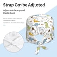 thumbnail image 3 of Yiaed Dinosaur Print Turban Hat for Women Men Comfortable Adjustable Cleaning Working Cap with Sweatband, 3 of 4
