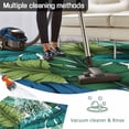 thumbnail image 5 of Summer Tropical Leaves Outdoor Rug 3x5 Ft - Reversible Patio Rug Outdoor Camping Rugs, Blue Green Botanical Leaf Plants Indoor Outdoor Area Rugs, Non-Slip Outdoor Carpet Runner for Deck/Porch, 5 of 8