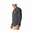 thumbnail image 3 of Carhartt K126HTG Men's Long-Sleeve Workwear Pocket T-Shirt, Carbon Heather, XL, 3 of 9