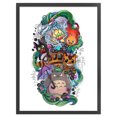 thumbnail image 2 of Cuadros Decorativos Kit de punto de cruz de Totoro con hilo de algodón ecológico de bordado parcial de 11 quilates Wdftyju de costura negro 4 estilos, 2 of 9