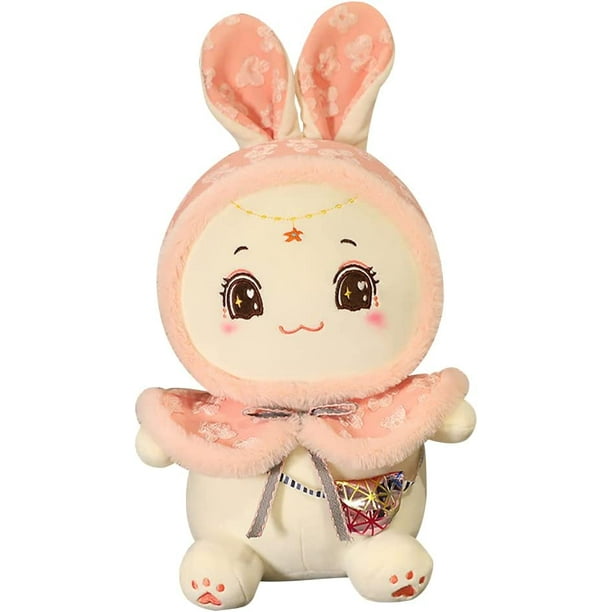 Rabbit Plush Toy, Kawaii Soft Bunny Plush Stuffed Animal Pillow