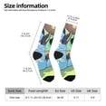 thumbnail image 2 of Masiiu Bluey Pattern Adult Crew Socks, Breathable Color-Block Mid-Calf Socks, Comfortable for Daily Wear and Sports, 2 of 6