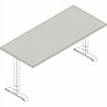 thumbnail image 2 of Lorell Relevance LLR62682 66 x 30 in. Conference Rectangular Tabletop, Walnut, 2 of 6