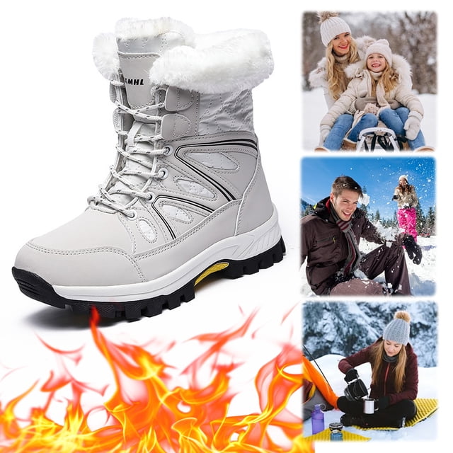 Botas Invierno para Mujer Fuera Impermeable Caminatas Al Aire Libre