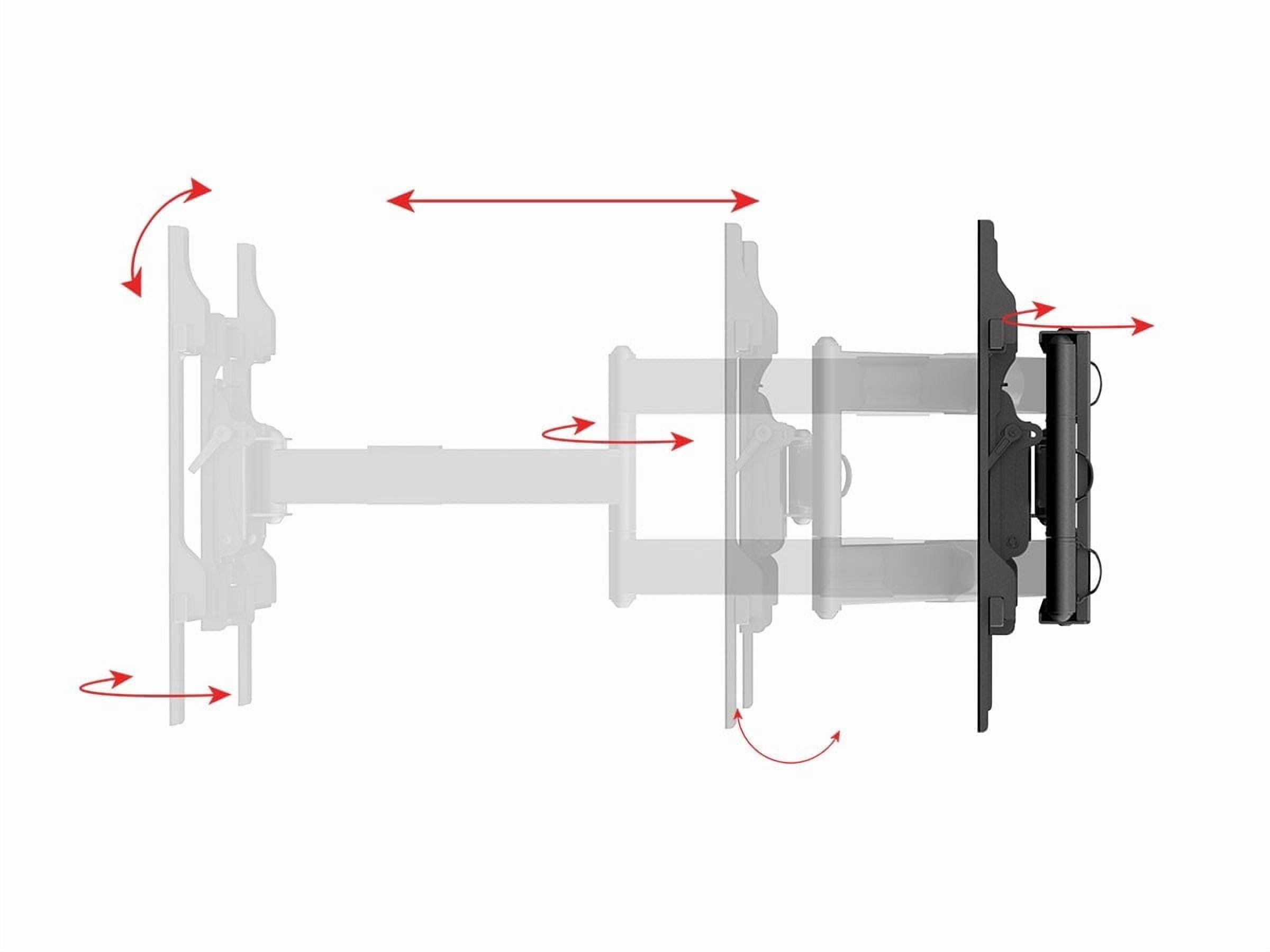 Monoprice Portrait and Landscape 360 Full-Motion Articulating TV Wall Mount for TVs 40in to 75in, Weight Capacity 110 lbs, Extension 3.3in to 31.5in