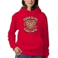thumbnail image 2 of Heart-Shaped Pizza Love Women's Hoodie, 2 of 3