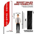 thumbnail image 3 of Grand Opening 1 Sign feather flag Pole Kit for Outdoor by Mavis Printing|15 FEET Long Polyester Outdoor Banner Flag Easy Hang|HD Print Swooper Flag Pole Mount to Celebrate Grand Opening 1, 3 of 8