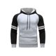 thumbnail image 4 of Sudadera deportiva con capucha y bolsillo de manga larga a rayas con bloques de colores para hombre, 2 piezas, Top + Pantalones, traje Pompotops  oipoqjl52060, 4 of 5