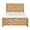 Natural Wood Contemporary Modern Rustic, variant on LHSHID Natural Finish Queen Size Panel Bed Chevron Pattern Wooden Rustic Bedroom Furniture 1pc
