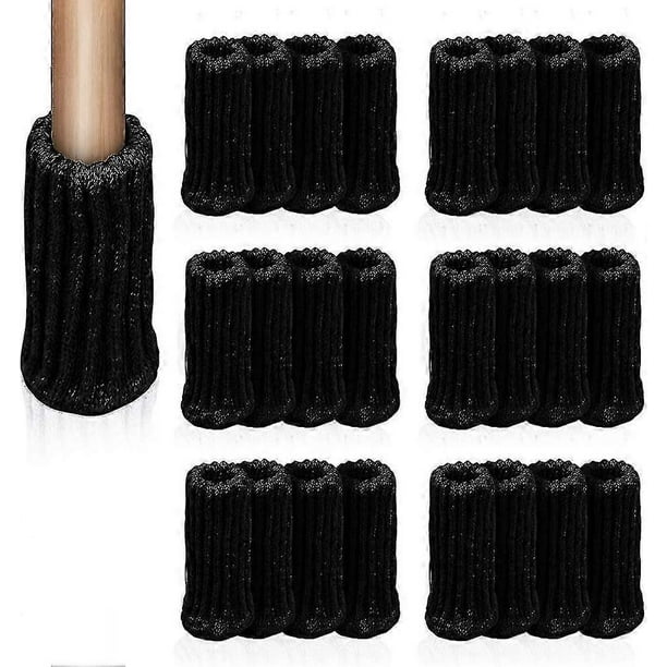 Protectores de patas de silla, 24 piezas de calcetines elásticos para muebles, muebles