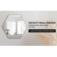 thumbnail image 2 of Miroir Mural Hexagonal Sans Cadre, 2 of 4