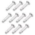 thumbnail image 5 of Uxcell Single Hole Clevis Pins - 3mm x 12mm Flat Head 304 Stainless Steel Link Hinge Pin 10 Pcs, 5 of 5