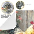 thumbnail image 2 of Kitchen Drying Mat Kitchen Drying Pad 16x18In Drying Dish Mat Dish Drying Mats Kitchen Countertop Multi-Function Drain Drying Mat Colorful Big Rooster, 2 of 7