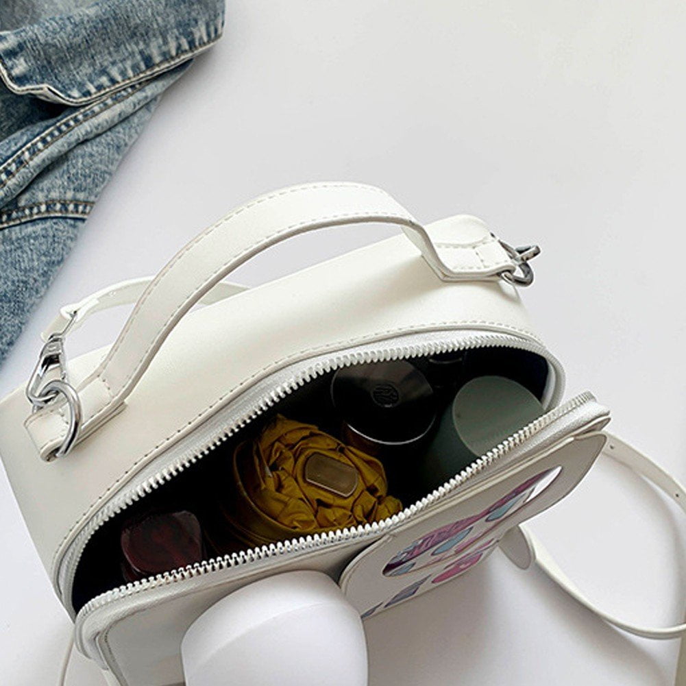 Jiibva Novelty Telephone Shaped Shoulder Bag Funny Retro Phone Design Crossbody Bag Personalized Handbags Purse for Women