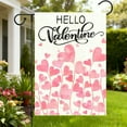 thumbnail image 7 of Yhmxh Valentines Day Garden Flag Love Heart Valentines Garden Flag Anniversary Wedding Home Vertical Burlap Double Sided Welcome Garden Flag Yard Outdoor Decor 12 x 18 Inch, 7 of 7