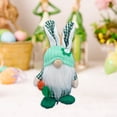 thumbnail image 3 of 2026 Easter Bunny Plush Doll Holding Egg - Cute Rabbit Stuffed Animal Ornament for Spring Home Decor, Soft Plush Bunny Toy, Durable Easter Party Living Room Bedroom Holiday Decoration, 8*4*2in, A, 3 of 5