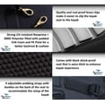 thumbnail image 4 of Pactrade Marine Boat Adjustable Straps Black Gray Extra Padded Deluxe Kayak Seat Detachable Storage Backpack Bag Canoe Backrest Support Cushion Sit on Top Fishing Brass Clips (1), 4 of 7