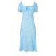 thumbnail image 1 of WILLBEST Vestidos con Curvas para Mujer, Vestidos Casuales de Verano para Mujer, de Manga Corta, con Cuello Cuadrado y Abertura Midi Extra Grande, 1 of 2