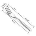 thumbnail image 2 of 24 Pieces Dinner Forks Set, Hunnycook 8.2 Inch Pattern Design Stainless Steel Silverware Forks, Table Forks, Use for Home Kitchen Restaurant, Mirror Polished, Dishwasher Safe, 2 of 7