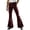 Wine, variant on CUSTG Men Casual Pants Striped Plaid Pattern Vintage Flare Bootcut Pants Mid Rise Button Zip Waist Pockets Casual Street Trousers Summer Beach Pants
