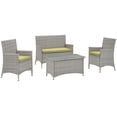 thumbnail image 5 of Bridge 4 Piece Outdoor Patio Patio Conversation Set-EEI-2212, 5 of 7